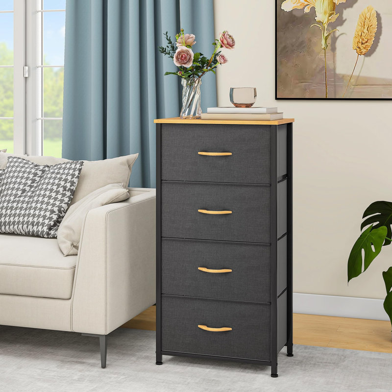 Chest of Drawers, Dark Grey