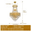 Lustre empire 14 lumières Jenil