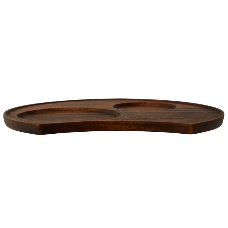 Plateau de service en bois 13 "Noritake Kona