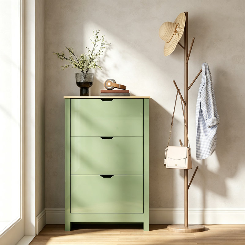 Shoe Storage, High Gloss Green