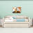 Twin Linen Upholstered Daybed with Twin Trundle-901597823