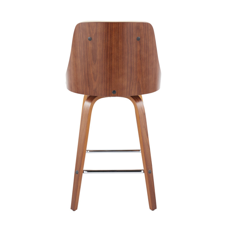 Tabouret de comptoir contemporain, Crème