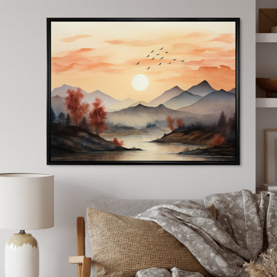 Afrique, Serengeti, coucher de soleil II - Art africain, art mural