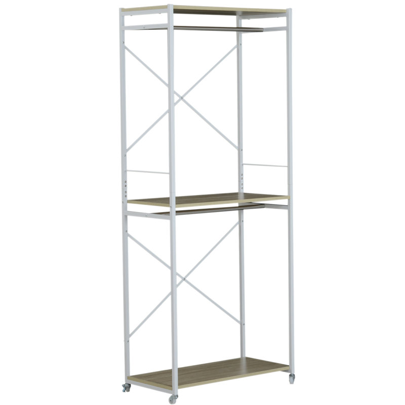 Supports à roulement et porte-vêtements à roulement 31" Aveline