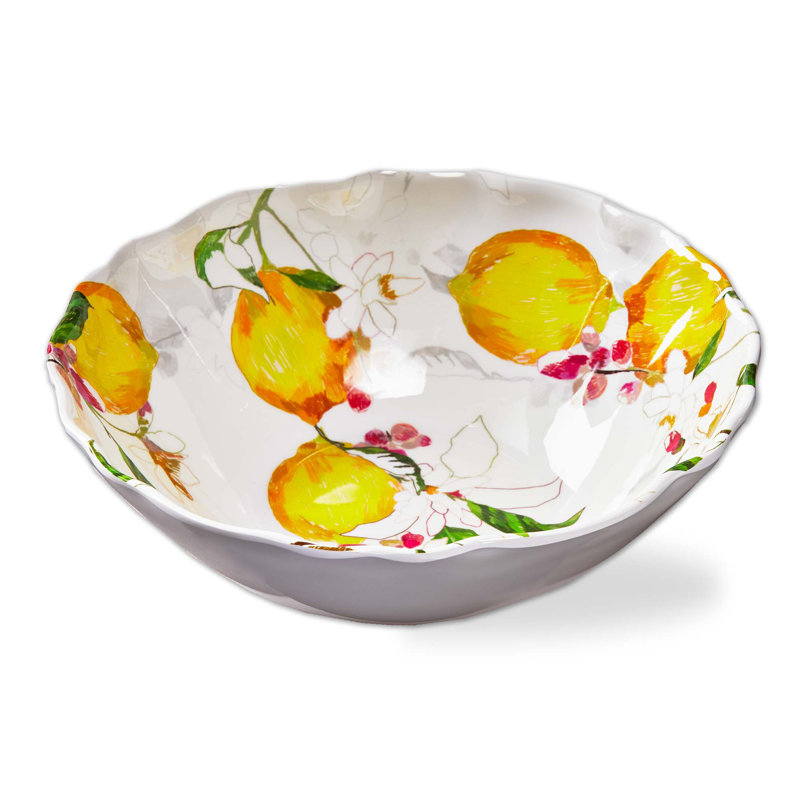 Lemoncello Melamine Serving Bowl 12 inch