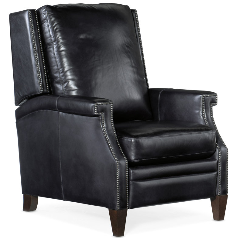 Checkmate Champion Blue Leather Handcrafted Recliner
