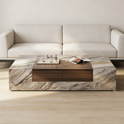 Table basse à 2 tiroirs Modern Simplicity