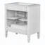 Meuble-lavabo de style rétro avec lavabo, deux portes et tablette-619339100