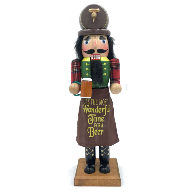 14" Wonderful Time for Beer Nutcracker