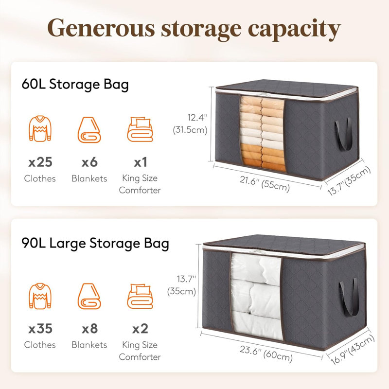 Brayden Studio Non-woven Fabric Storage Bag