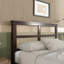 Bed with Rattan Headboard, Two Storage Drawers, Rubber Wood Bed with Enhanced Support Salts and Feet-1005218978-1005218979