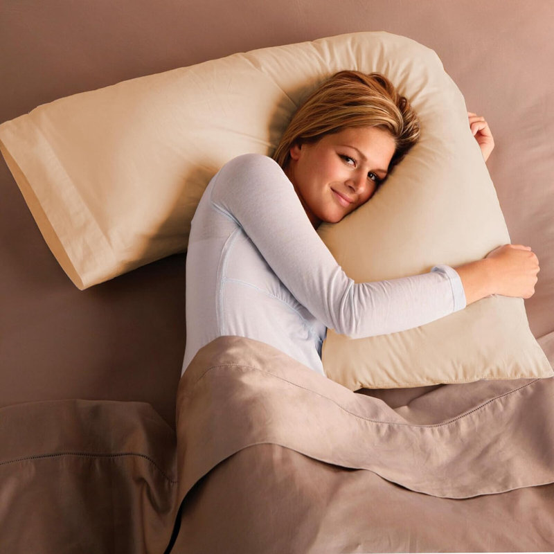 Aaravi Cotton Blend Standard Pillow Case, Cream