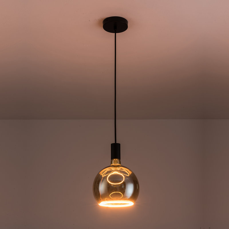 Akers 1 - Light Bulb Pendant, Black