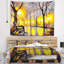 Paysage vide tapisserie de rue d'automne-28482476