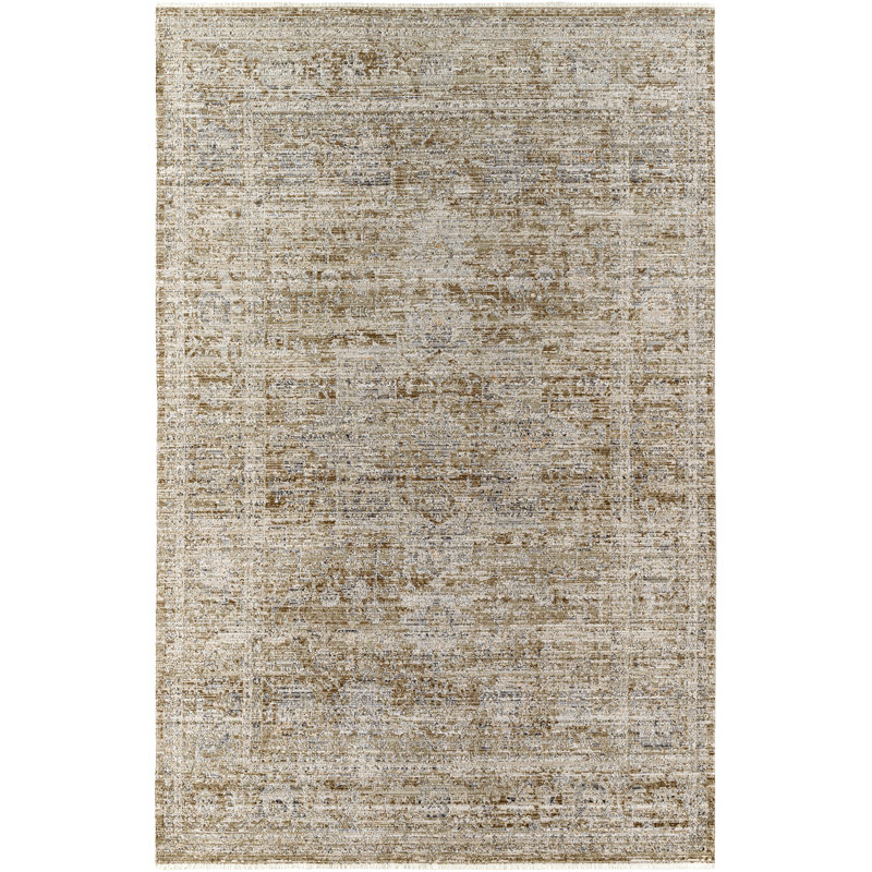 Becki Owens x Surya Machine Washable Dark Brown Area Rug