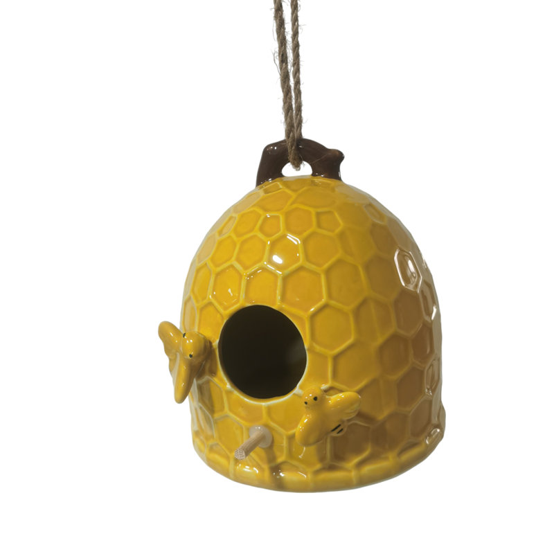 Conception en nid d'abeille en grès cérame Birdhouse