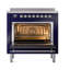 ILVE Nostalgie II Noblesse 36 po à induction, éléments à induction (porte vitrée)-874508767