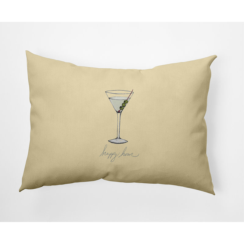 Housse de coussin Martini, jaune