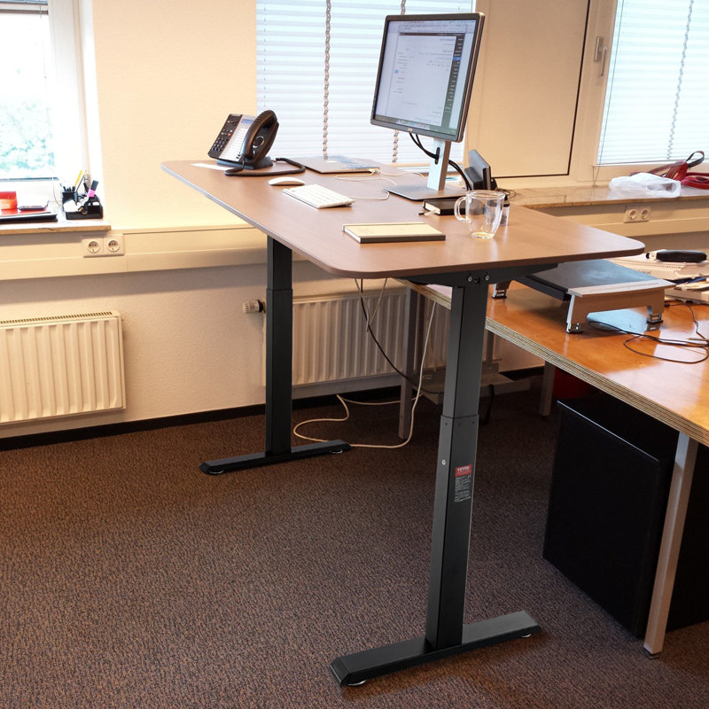 Cadre de bureau debout double moteur VEVOR, H 27 po x l 43 po x P 22 po