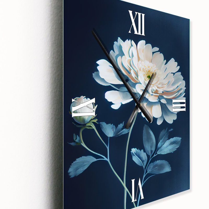 Jermeisha - Floral Wall Clock, Très grand