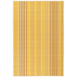 Sunflower Ticking Yellow Machine Washable Rug