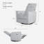 Fauteuil oscillant et rotatif-103110638