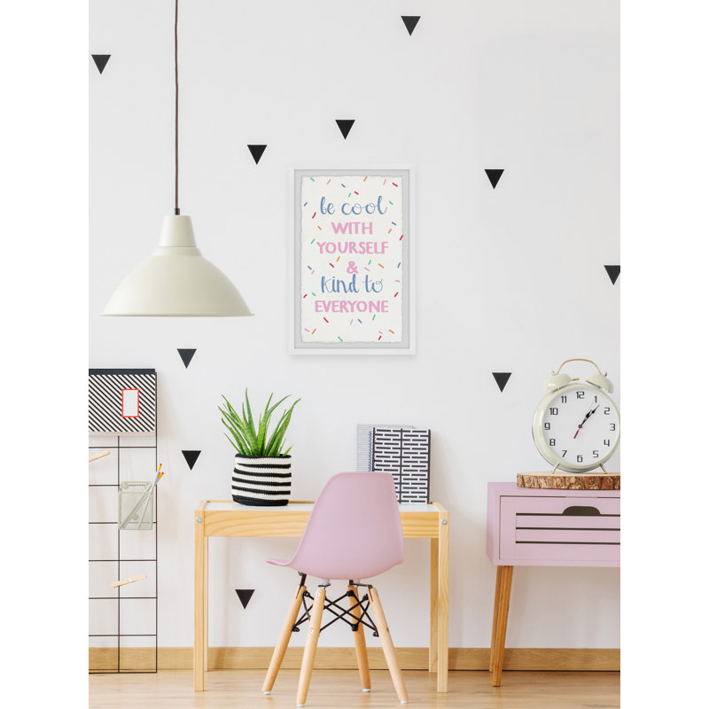 Gabel «Be Kind to Chacun», reproduction encadrée, H 30 po x l 20 po x P 1,5 po