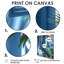 Impression d'art mural bleu et vert Urban Oasis Hotel - hôtels et loges-1046514754-1046514767