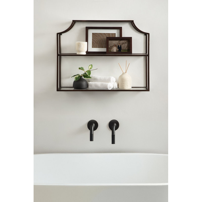 Turgut 4 Piece Metal Accent Shelf, Bronze