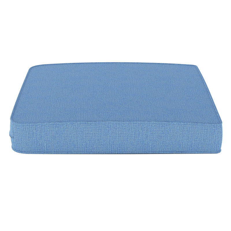 Outdoor Sunbrella® Seat Cushion, Cast Ocean Sunbrella® Plainweave