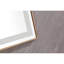 Miroir de salle de bain 118 "x 36" avec cadre en aluminium, fixation murale, brouillard, 3 options de couleur, gradation continue, réflexion non faussée, fonction de brouillard doré brossé, modes, verre,