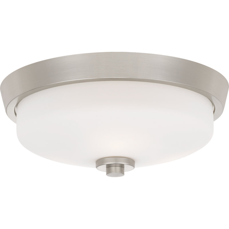 Flush Mount, Brushed Nickel, White