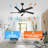 5 - ABS Blades Indoor Ceiling Fan with Light and Remote-1891802427-1891802425-1890680948