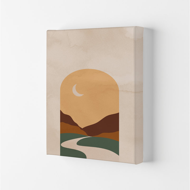 Road Moon - Print, No Framed, 30cm H x 21cm W x 1cm D