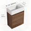Meuble-lavabo flottant avec base simple pré-assemblée