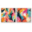 Daileigh - Ensemble de 2 collages carrés abstraits-101843152-101843153