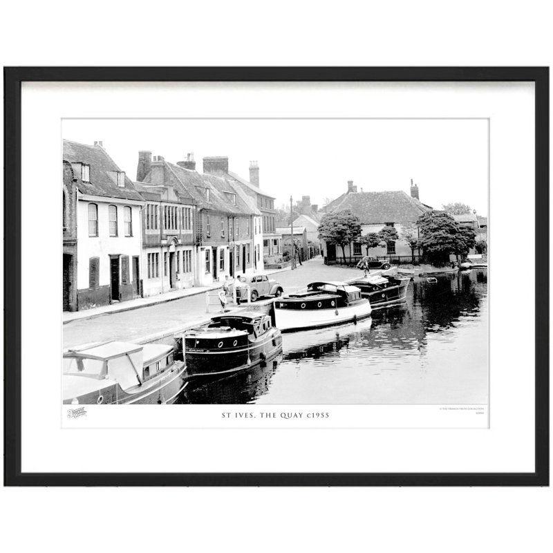 Francis Frith St Ives, The Quay C1955 by Francis Frith - Single Picture Frame Print, 45cm H x 60cm W x 2.3cm D
