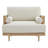 Ahlea 41.8'' W Natural Cane Upholstered Armchair