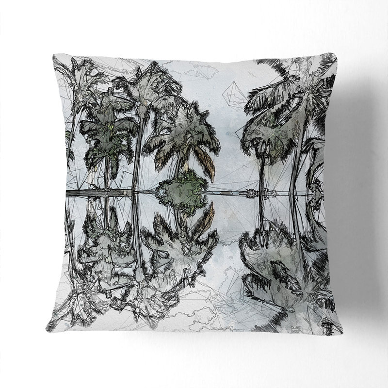 Square Throw Cushion, 55cm H x 55cm W x 20cm D, Stone