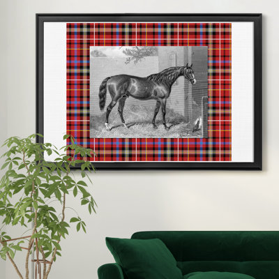 « Equestrian plaid III », reproduction d’art sur toile