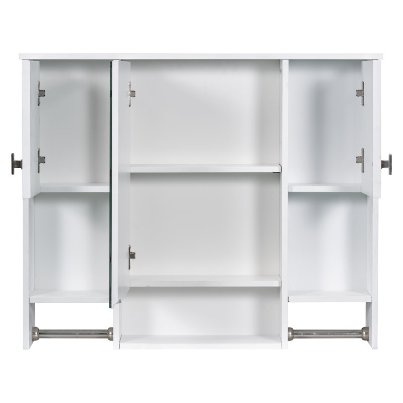 Armoire de rangement murale moderne, Pharmacie, Blanc