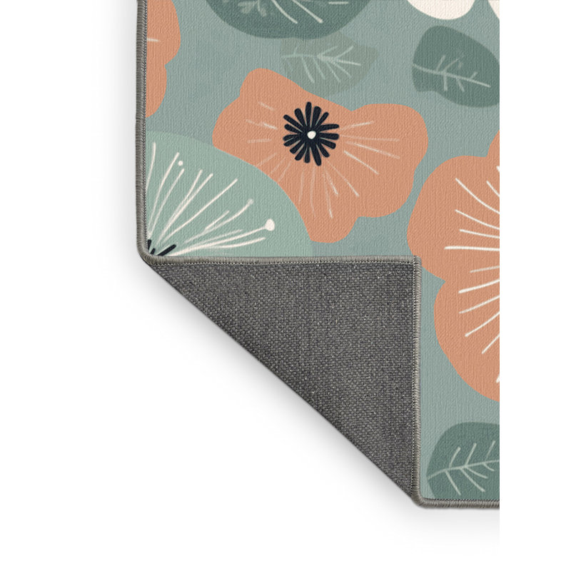 Floral Echo Rug, Round 4'