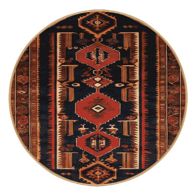 Machine Washable Persian Brown Area Rug