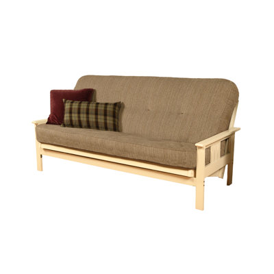 Johnte Full-Size Futon Frame and Full-Size Innerspring Mattress