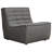 Marshall Scooped Seat Armless Chair In Grey Fabric