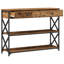 Console Table 100X28x75 Cm Engineered Wood & Steel-1255797489-1255797500