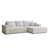 Light Beige Grey Polyester/Chenille