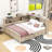 3 Drawers Wood Daybed with Shelves-727620247