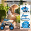 Chariot de jardin avec plateau de travail à roulettes et panier de rangement sur roulettes Jardinage de scooter robuste (bleu)-56115543