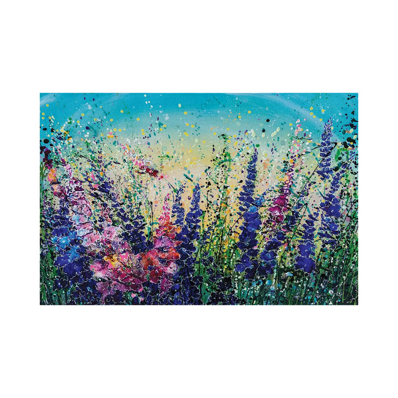 Mile High Wildflowers 1 Piece Painting on Canvas, 20.32cm H x 30.48cm W x 1.91cm D, Wrapped Canvas
